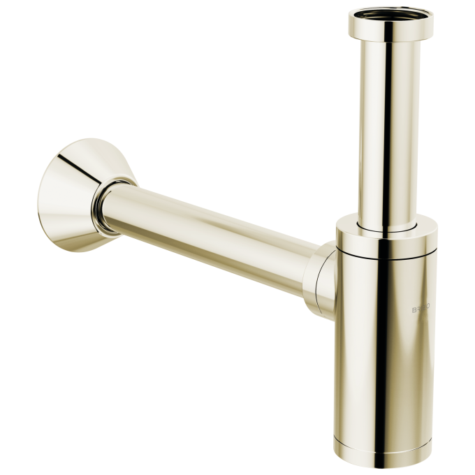 BRIZO Bottle Trap with Flange — Polished Nickel