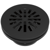 BRIZO 4" Prefab Round Shower Drain — Matte Black