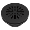 BRIZO 4" Prefab Round Shower Drain — Matte Black