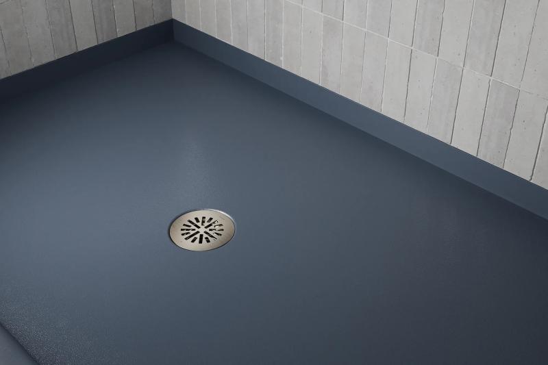 BRIZO 4" Prefab Round Shower Drain — Luxe Nickel