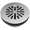 BRIZO 4" Prefab Round Shower Drain — Chrome