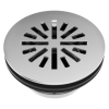 BRIZO 4" Prefab Round Shower Drain — Chrome