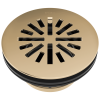 BRIZO 4" Prefab Round Shower Drain — Polished Gold