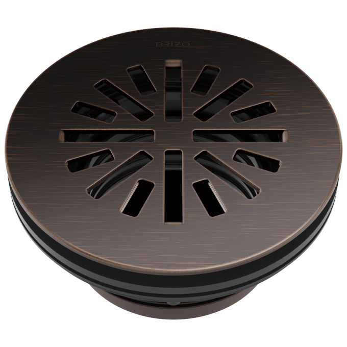 BRIZO 4" Prefab Round Shower Drain — Venetian Bronze