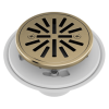 BRIZO 4" Tile-In Round Shower Drain — Luxe Gold