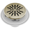 BRIZO 4" Tile-In Round Shower Drain — Polished Nickel