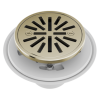 BRIZO 4" Tile-In Round Shower Drain — Polished Nickel
