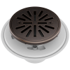 BRIZO 4" Tile-In Round Shower Drain — Venetian Bronze