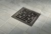 BRIZO 4" Tile-In Square Shower Drain — Brilliance Black Onyx
