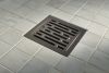 BRIZO 4" Tile-In Square Shower Drain — Brilliance Black Onyx