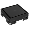 BRIZO 4" Reversible Square Shower Drain​ Trim — Matte Black