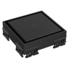 BRIZO 4" Reversible Square Shower Drain​ Trim — Matte Black