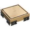 BRIZO 4" Reversible Square Point Shower Drain — Polished Gold