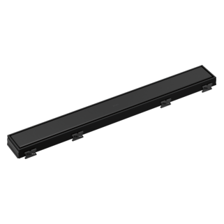 BRIZO 24" Reversible Linear Shower Drain Trim — Matte Black
