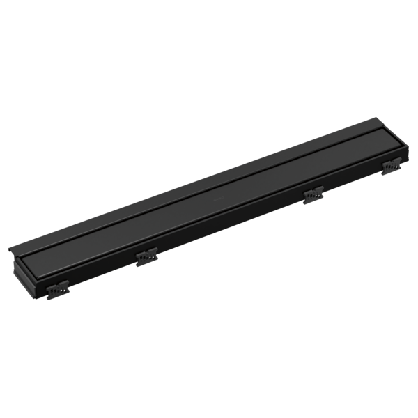 BRIZO 24" Linear Shower Drain Wall Edge — Matte Black