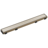 BRIZO 24" Reversible Linear Shower Drain — Brushed Nickel