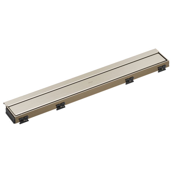 BRIZO 24" Reversible Linear Shower Drain — Brushed Nickel