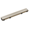 BRIZO 24" Reversible Linear Shower Drain — Brushed Nickel