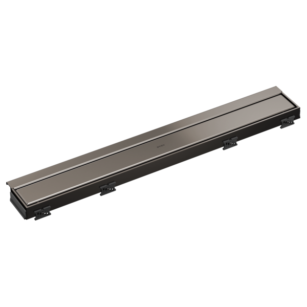 BRIZO 24" Reversible Linear Shower Drain — Brilliance Black Onyx