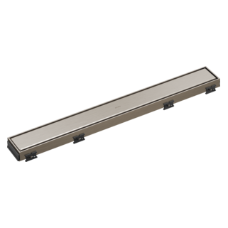 BRIZO 24" Reversible Linear Shower Drain — Luxe Nickel