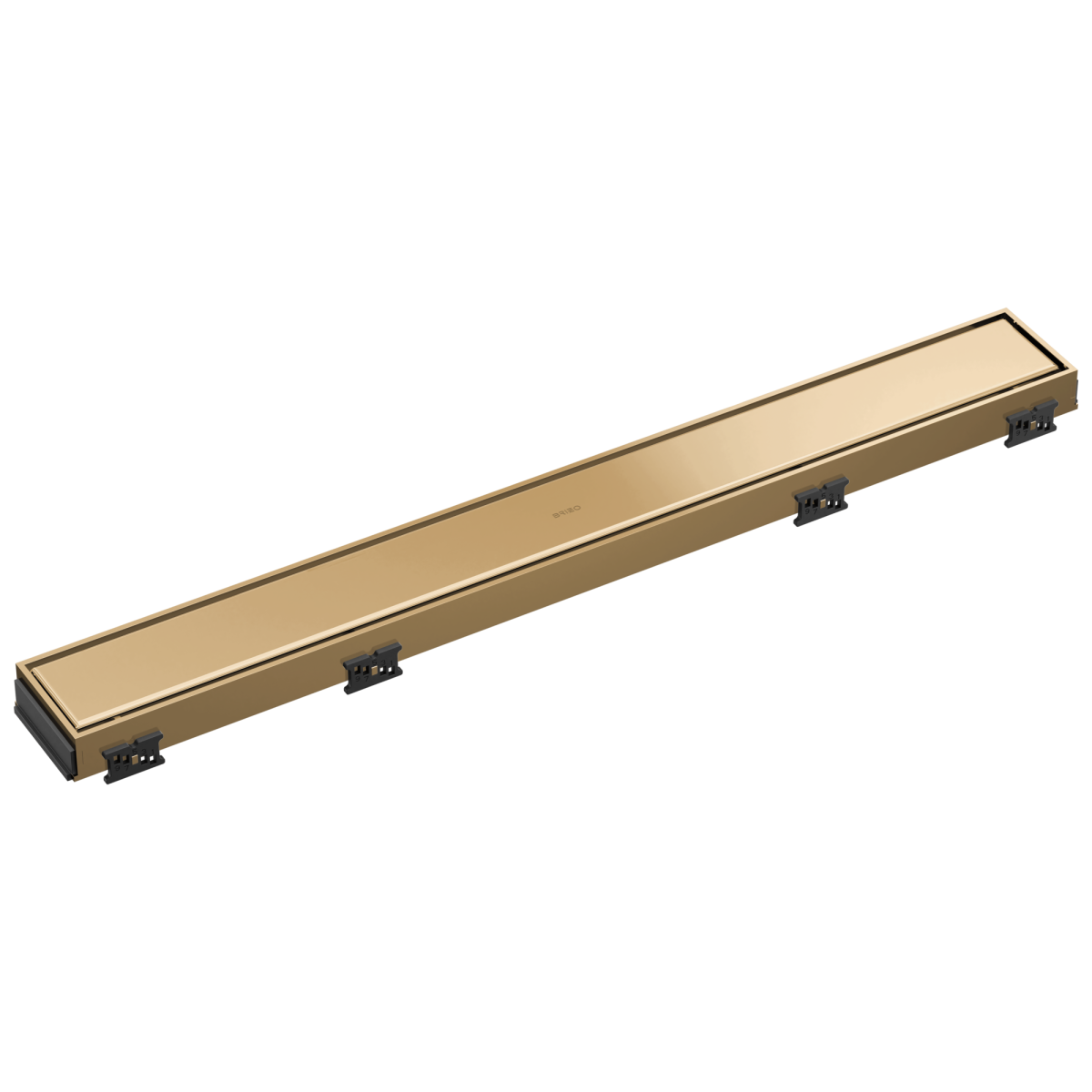 BRIZO 24" Reversible Linear Shower Drain — Polished Gold