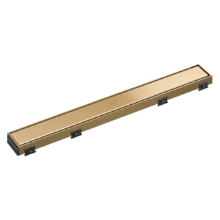 BRIZO 24" Reversible Linear Shower Drain — Polished Gold