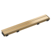 BRIZO 24" Reversible Linear Shower Drain — Polished Gold