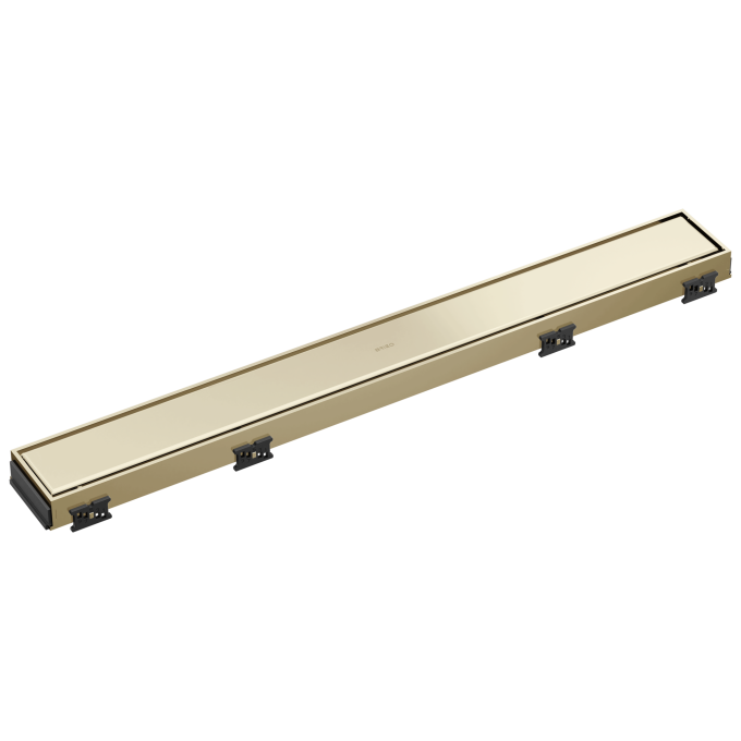 BRIZO 24" Reversible Linear Shower Drain — Polished Nickel