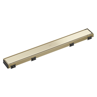 BRIZO 24" Reversible Linear Shower Drain — Polished Nickel