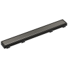 BRIZO 24" Reversible Linear Shower Drain — Luxe Steel