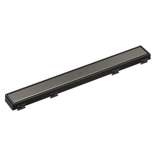 BRIZO 24" Reversible Linear Shower Drain — Luxe Steel