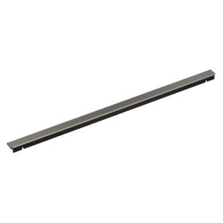 BRIZO 24" Linear Shower Drain Wall Trim — Luxe Steel