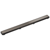 BRIZO 36" Reversible Linear Shower Drain — Brilliance Black Onyx