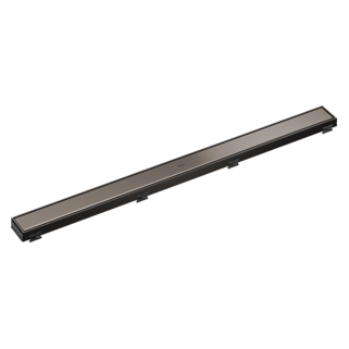 BRIZO 36" Reversible Linear Shower Drain — Brilliance Black Onyx