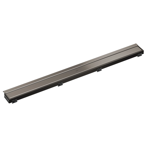 BRIZO 36" Reversible Linear Shower Drain — Brilliance Black Onyx
