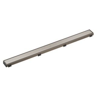 BRIZO 36" Reversible Linear Shower Drain — Luxe Nickel