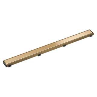 BRIZO 36" Reversible Linear Shower Drain — Polished Gold