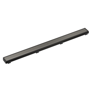 BRIZO 36" Reversible Linear Shower Drain — Luxe Steel