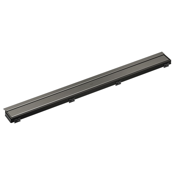 BRIZO 36" Linear Shower Drain Wall Trim — Luxe Steel