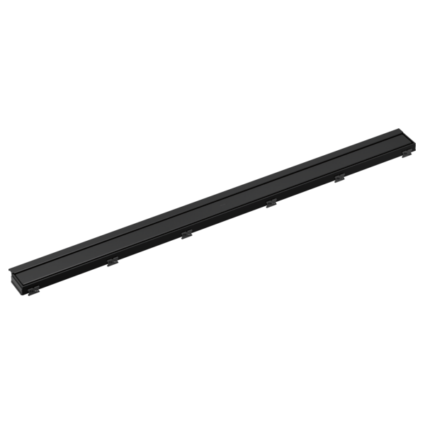 BRIZO 48" Linear Shower Drain Wall Edge — Matte Black