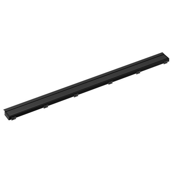 BRIZO 48" Linear Shower Drain Wall Edge — Matte Black