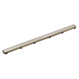 BRIZO 48" Reversible Linear Shower Drain — Brushed Nickel