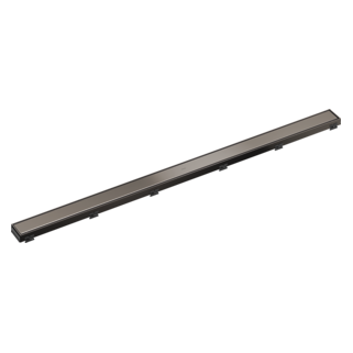 BRIZO 48" Reversible Linear Shower Drain — Brilliance Black Onyx