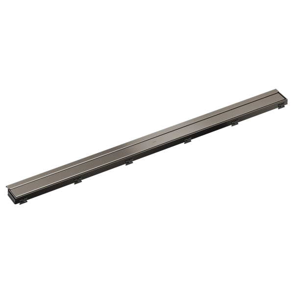 BRIZO 48" Reversible Linear Shower Drain — Brilliance Black Onyx