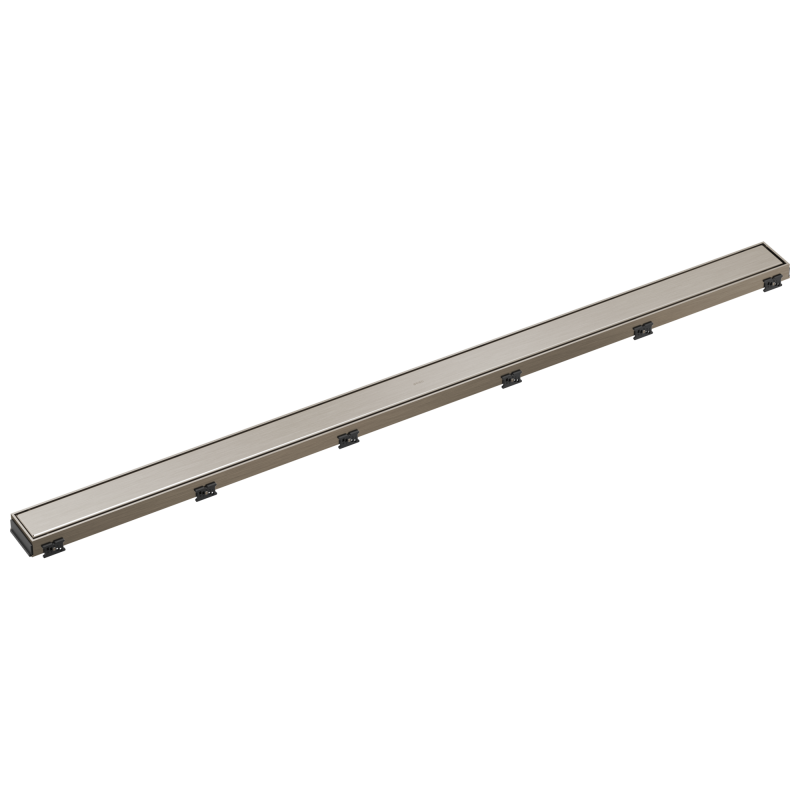 BRIZO 48" Reversible Linear Shower Drain — Luxe Nickel
