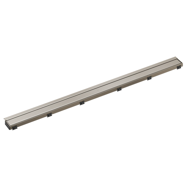 BRIZO 48" Reversible Linear Shower Drain — Luxe Nickel