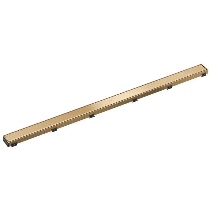 BRIZO 48" Reversible Linear Shower Drain — Polished Gold
