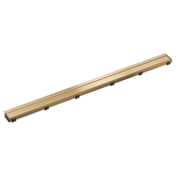 BRIZO 48" Reversible Linear Shower Drain — Polished Gold