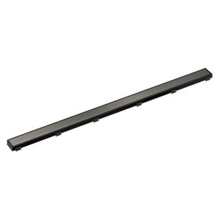 BRIZO 48" Reversible Linear Shower Drain — Luxe Steel