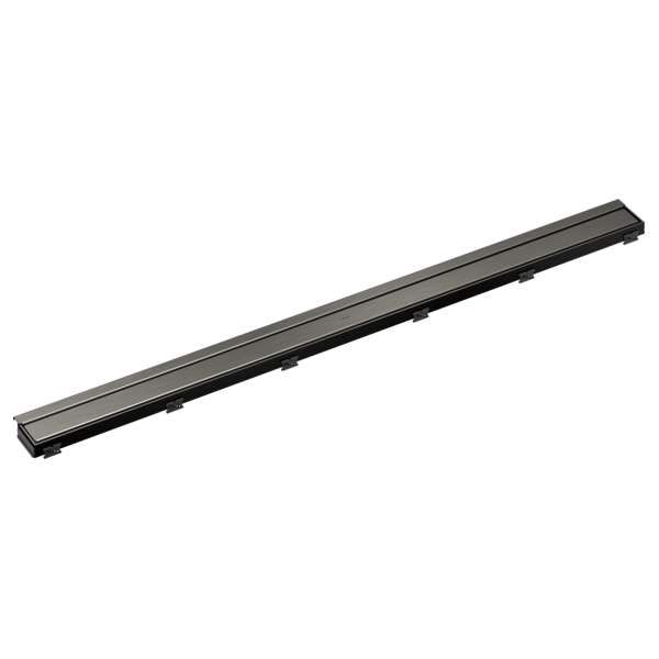 BRIZO 48" Linear Shower Drain Wall Trim — Luxe Steel